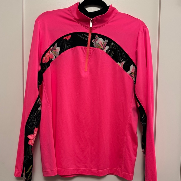 Tail Tops - Tail Women's Long Sleeve Pink Top with Floral Design